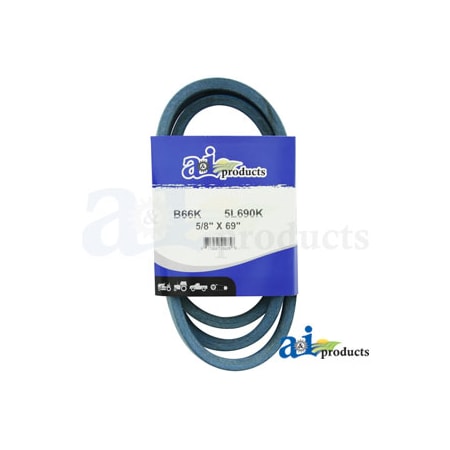 A & I Products Aramid Blue V-Belt (5/8" X 69" ) 9" x4.5" x1.5" A-B66K
